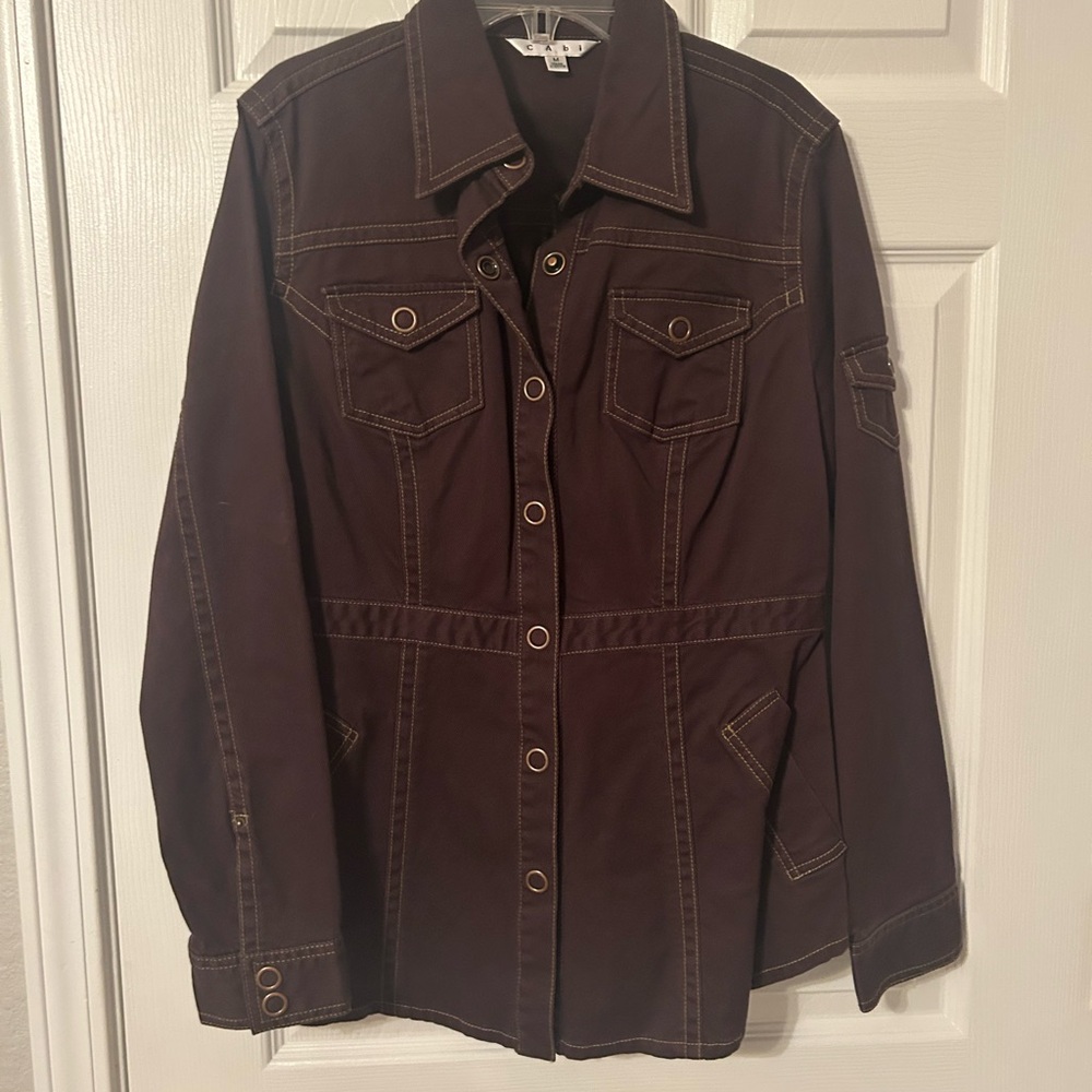 CAbi Chocolate Brown Jacket